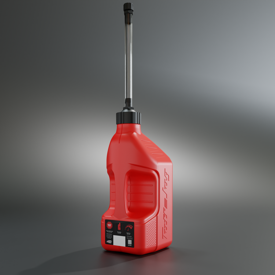 Red Tuff Jug 2.5-gallon utility jug with Auto-Stop Spout
