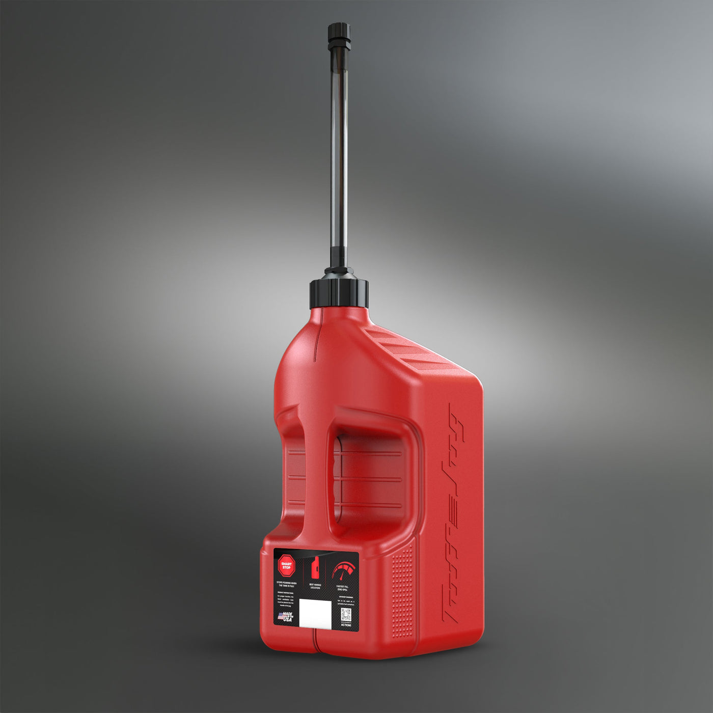 Red Tuff Jug 5-gallon utility jug with Auto-Stop Spout