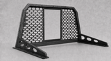 J Fab modular aluminum headache rack with window-opening center cassette