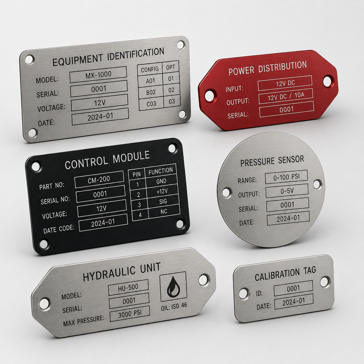 J Fab Custom QR Code Metal Tags concept rendering
